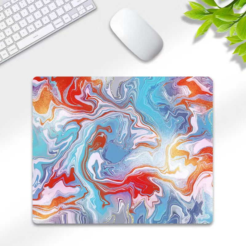 LANGTU Mixing Colors Fusion Themed Gaming Glass Mouse Pad