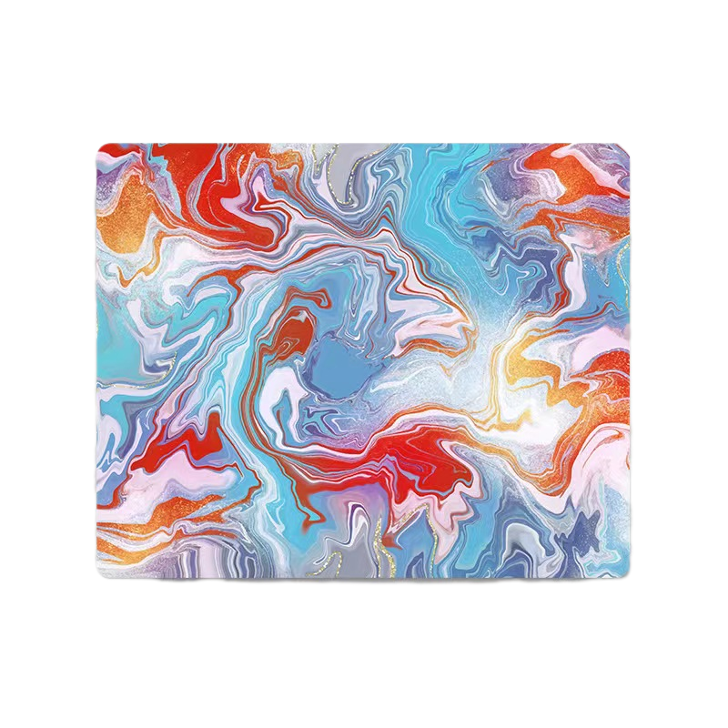 LANGTU Mixing Colors Fusion Themed Gaming Glass Mouse Pad