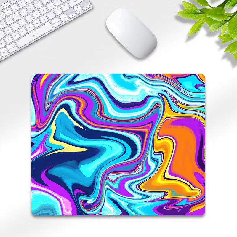 LANGTU Mixing Colors Fusion Themed Gaming Glass Mouse Pad