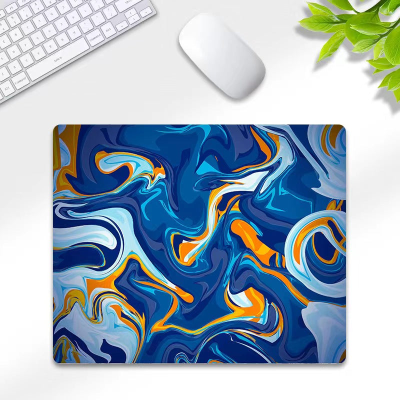 LANGTU Mixing Colors Fusion Themed Gaming Glass Mouse Pad