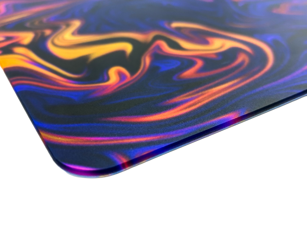 LANGTU Mixing Colors Fusion Themed Gaming Glass Mouse Pad