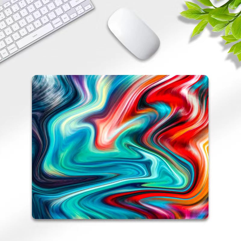 LANGTU Mixing Colors Fusion Themed Gaming Glass Mouse Pad