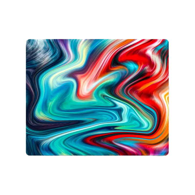 LANGTU Mixing Colors Fusion Themed Gaming Glass Mouse Pad