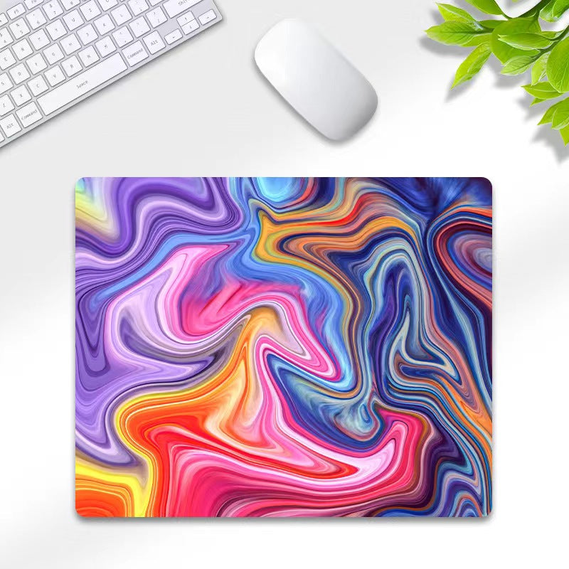 LANGTU Mixing Colors Fusion Themed Gaming Glass Mouse Pad