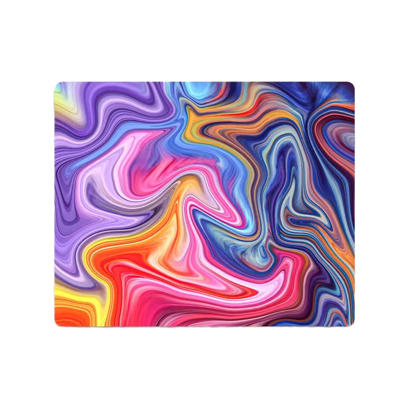 LANGTU Mixing Colors Fusion Themed Gaming Glass Mouse Pad