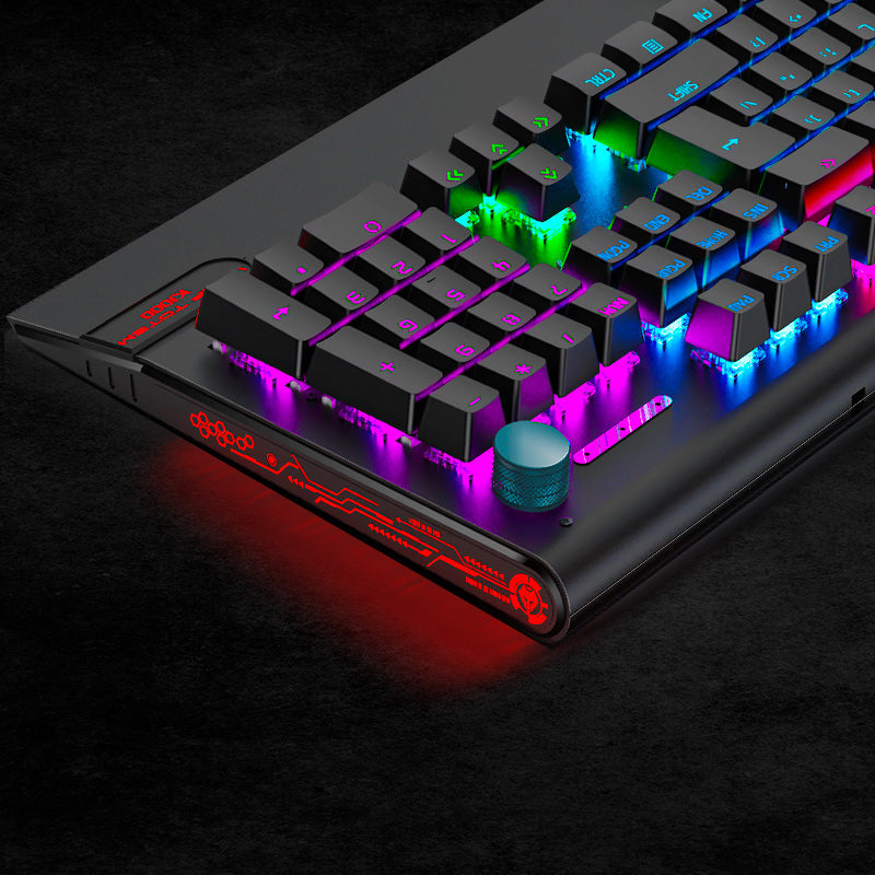 LANGTU Blue Switch Rainbow Backlit Mechanical Keyboard Black - Langtu Store