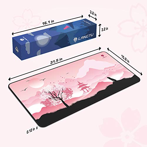 LANGTU Extended Mouse Pad ft. Cherry Blossoms - LANGTU Store