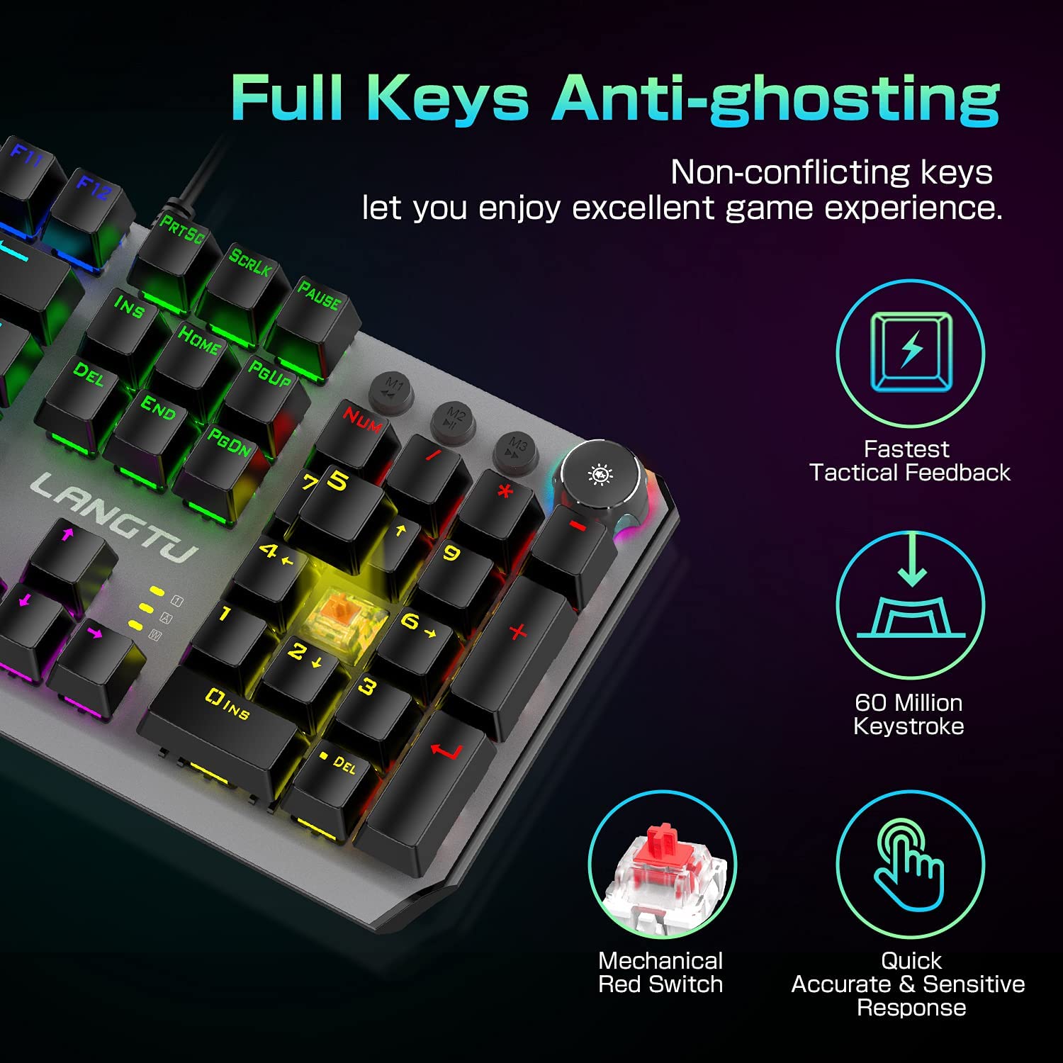 LANGTU K003 RGB Gaming mechanical keyboard