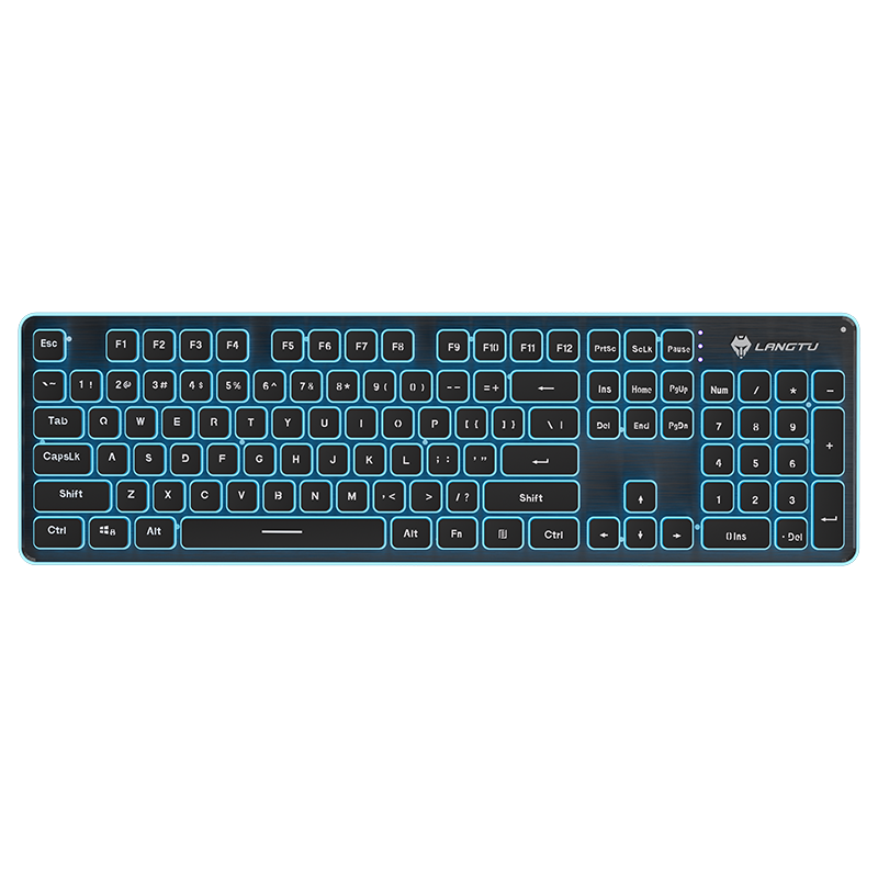 LANGTU L1 full metal panel membrane keyboard