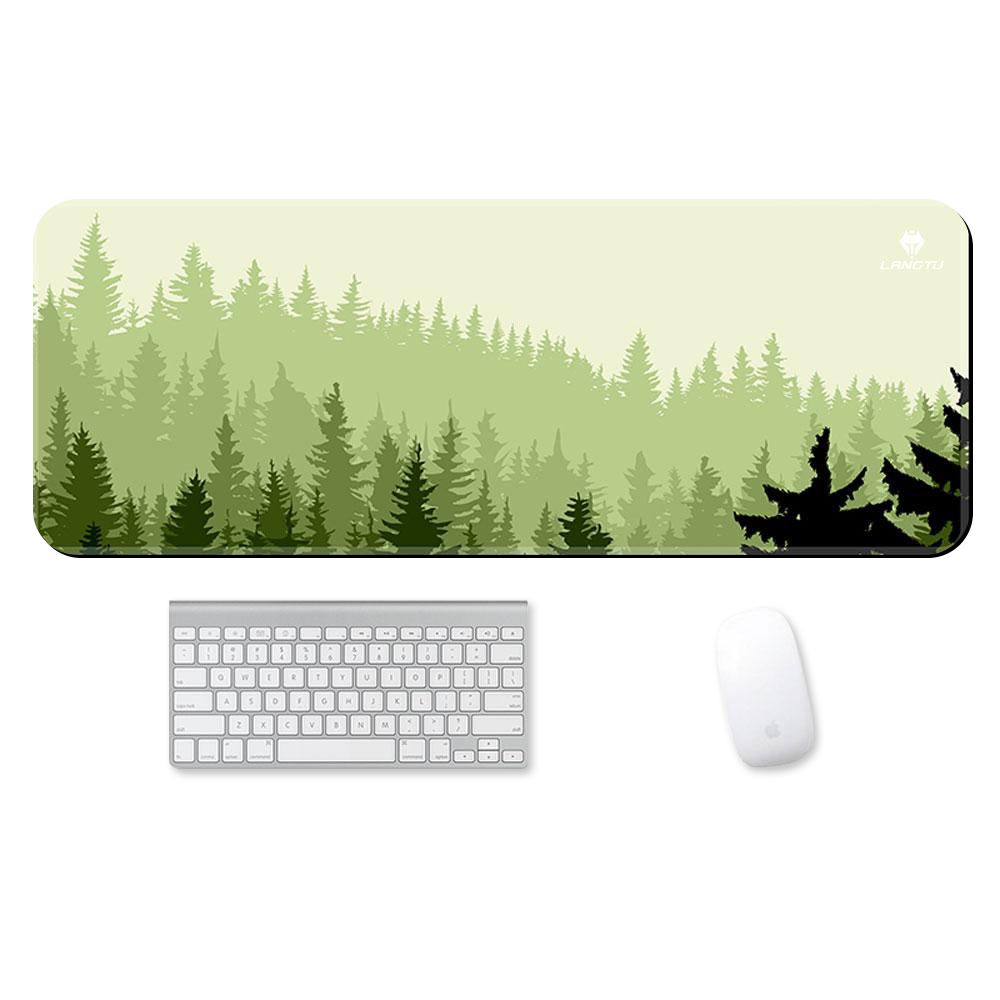 LANGTU XXXL Morandi Themed Computer Keyboard Mouse Pad