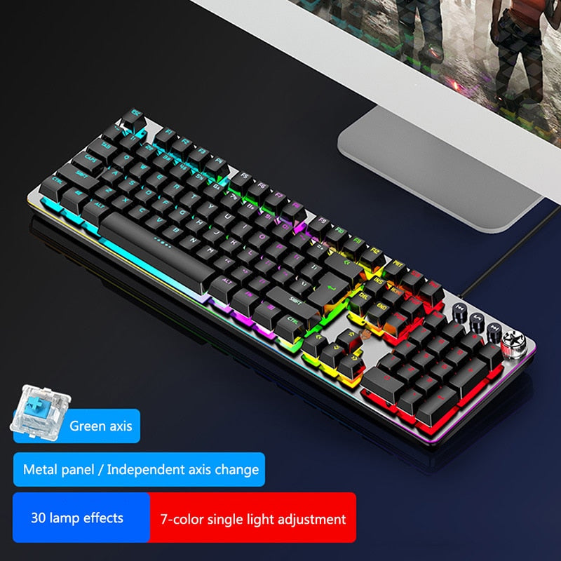 LANGTU G900 Supreme Rainbow Backlit Mechanical Keyboard MY Green - LANGTU Store