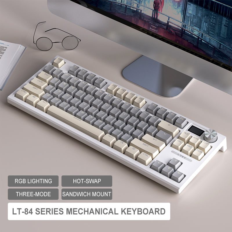 LANGTU LT-84 RGB Tri-mode Mechanical Gaming Keyboard