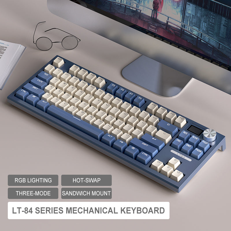 LANGTU LT-84 RGB Tri-mode Mechanical Gaming Keyboard