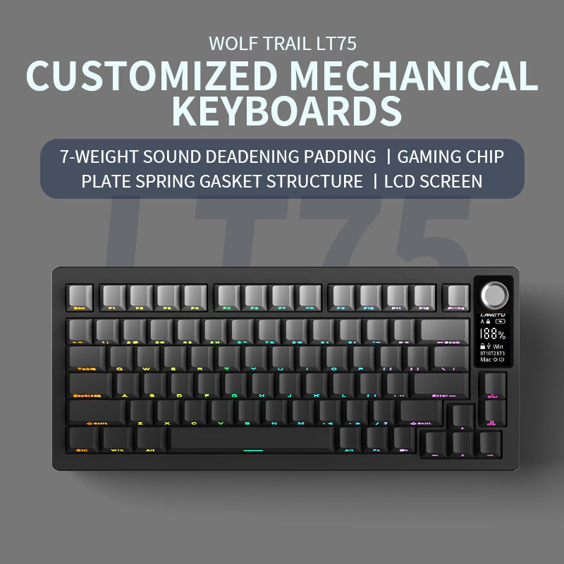 LANGTU LT75 RGB Tri-Mode Gaming Mechnical Keyboard