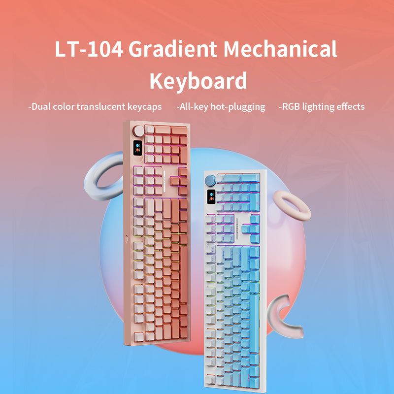 LANGTU LT-104 RGB Tri-mode Mechanical Gaming Keyboard