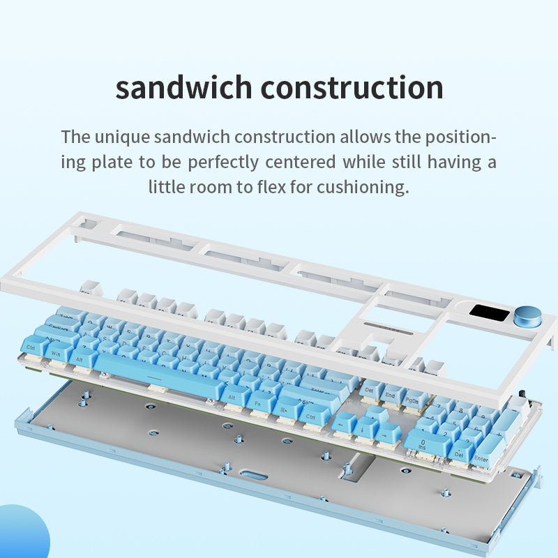 LANGTU LT-104 RGB Tri-mode Mechanical Gaming Keyboard